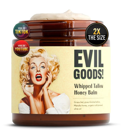 EVIL GOODS Bálsamo Batido de Sebo 100% Grass-Fed con Miel de Manuka